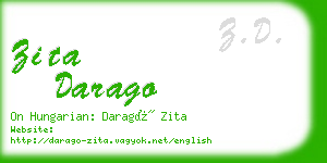 zita darago business card